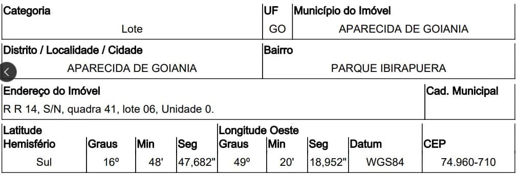 Terreno - Aparecida de Goiania - Desocupado — foto 2