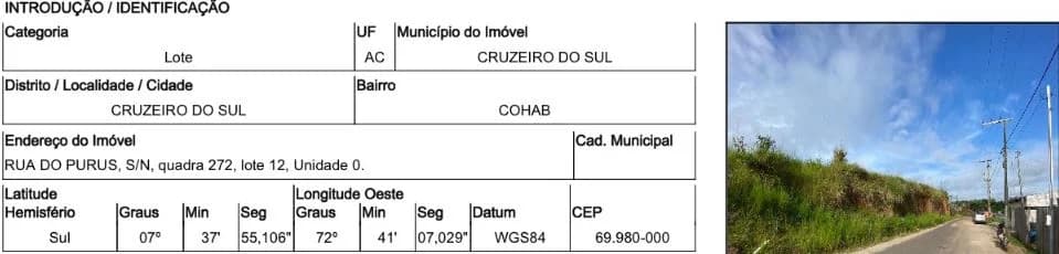 Terreno - Cruzeiro do Sul - Desocupado — foto 3