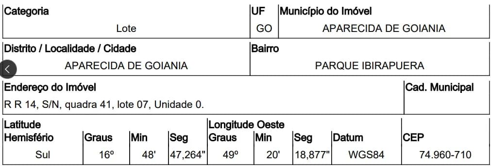 Terreno - Aparecida de Goiania - Desocupado — foto 2